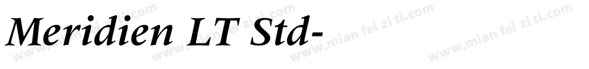 Meridien LT Std字体转换